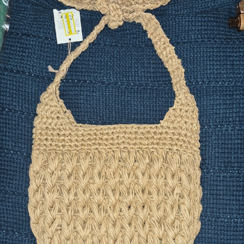 Handcrafted Tan Woven Bag